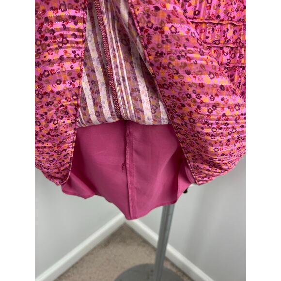 Derek Lam 10 Crosby Metallic and Lace Mini Shift Dress 0 - Picture 6 of 8